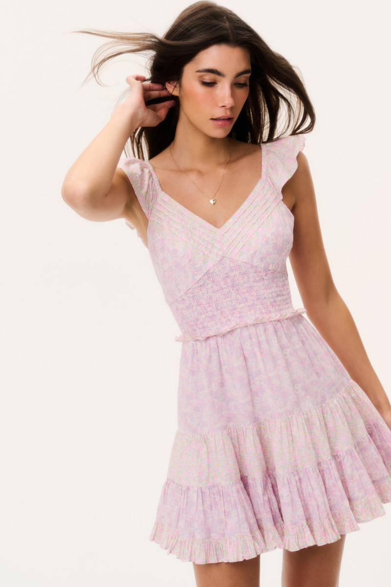 LoveShackFancy Made With Liberty Fabrics Preseline Mini Dress outlook
