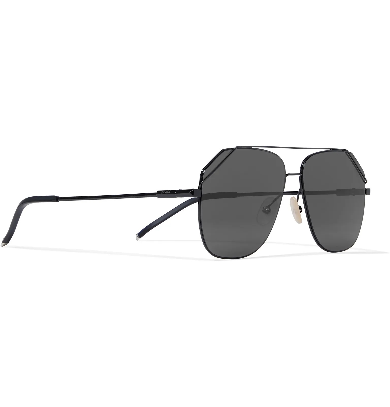 Aviator-Style Metal Sunglasses - 2