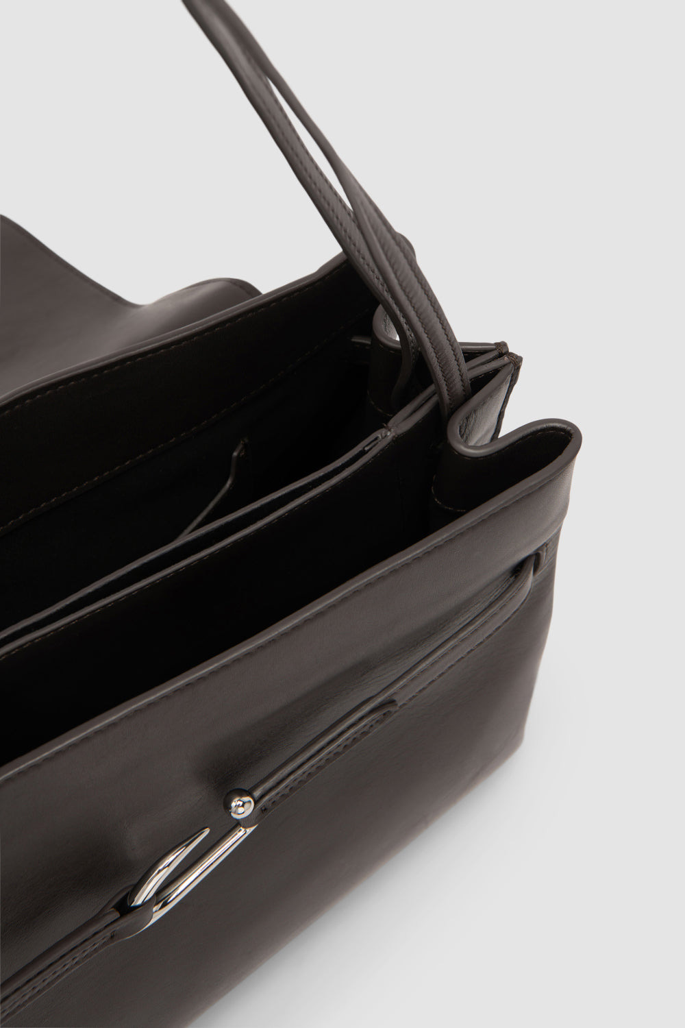 Cora Ristretto Nappa Leather Shoulder Bag - 5