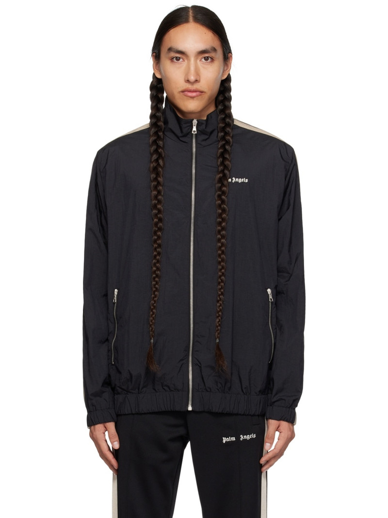 Black Embroidered Track Jacket 1
