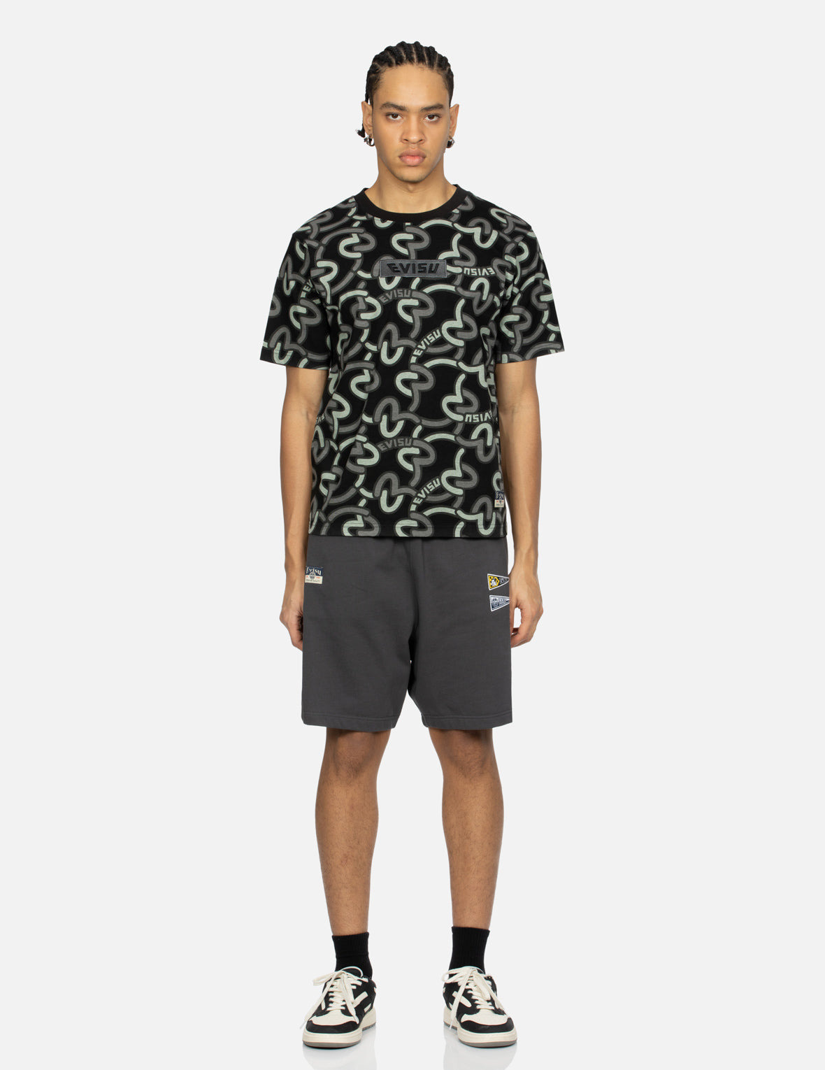 ALLOVER OVERLAPPING SEAGULL PRINT REGULAR FIT T-SHIRT - 5