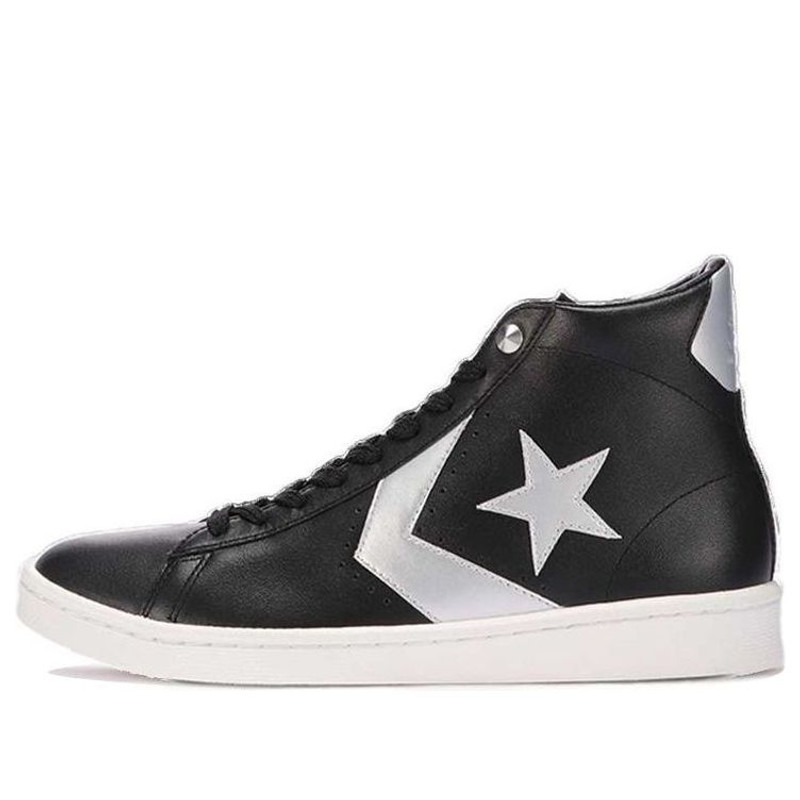 Mastermind Japan Converse Pro Leather Hi Crossover Casual Skateboarding Shoes Unisex Black Silver 34 - 1