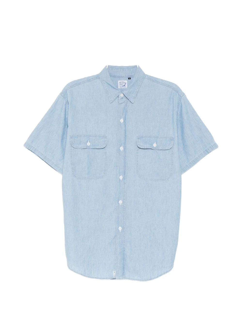 SHORT-SLEEVE CHAMBRAY SHIRT - 1