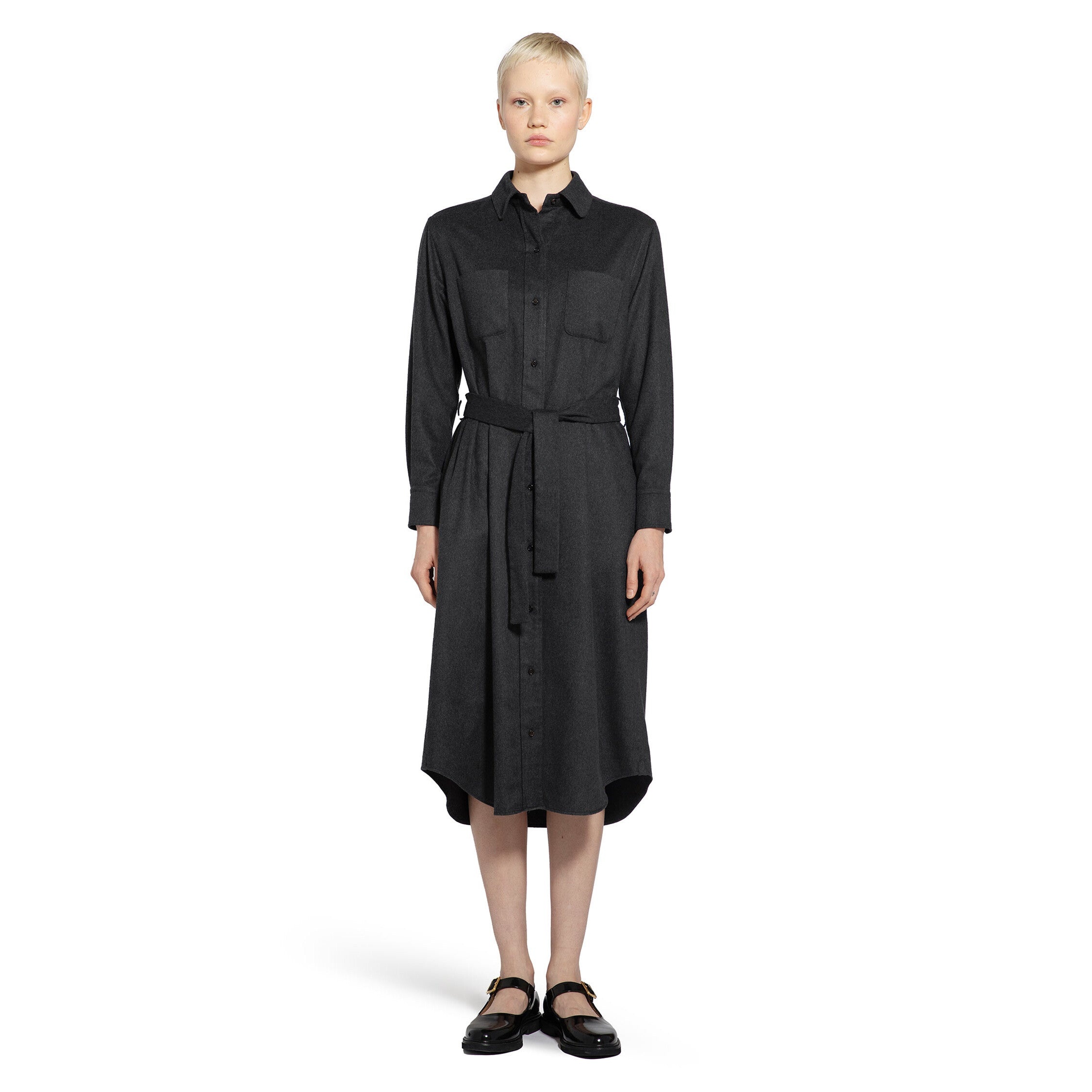 THOM BROWNE WOMAN BLACK COATS - 5