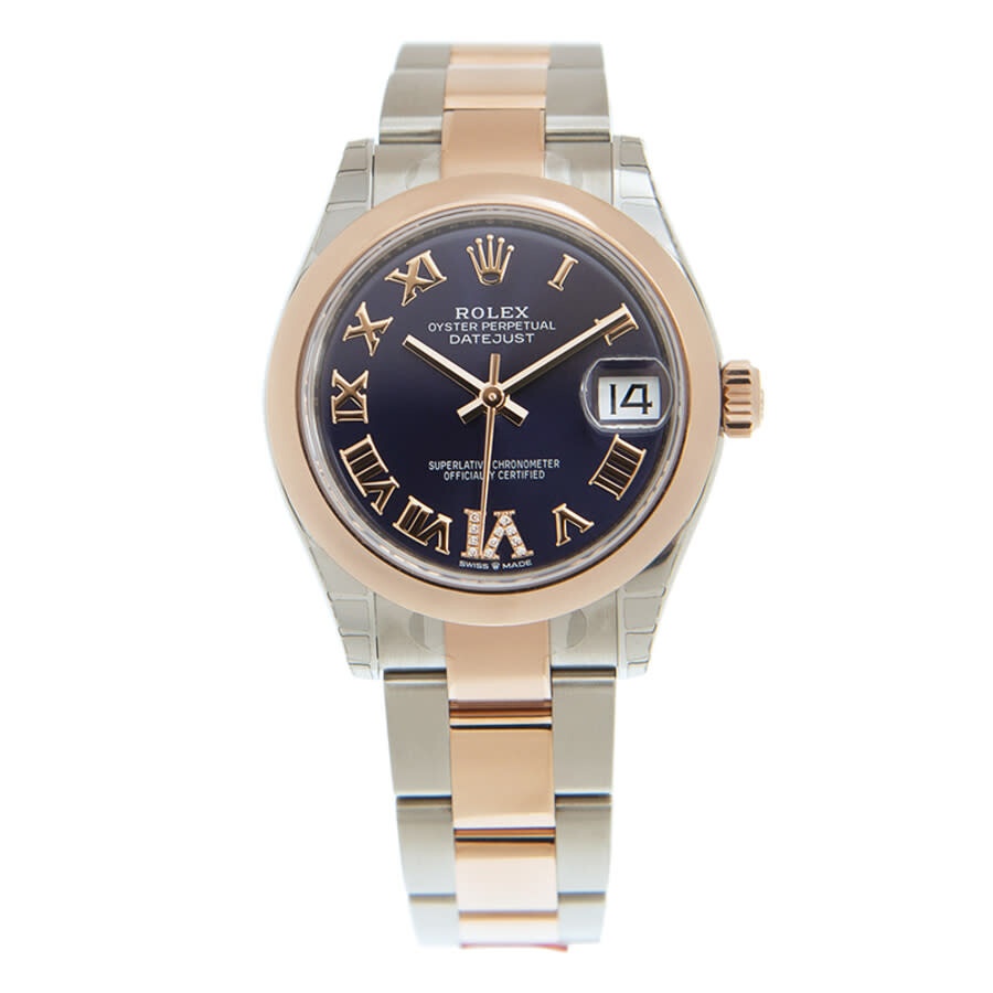 Rolex Datejust 31 Aubergine Dial Automatic Ladies Steel and 18kt Everose Gold Oyster Watch 278241AUR - 3