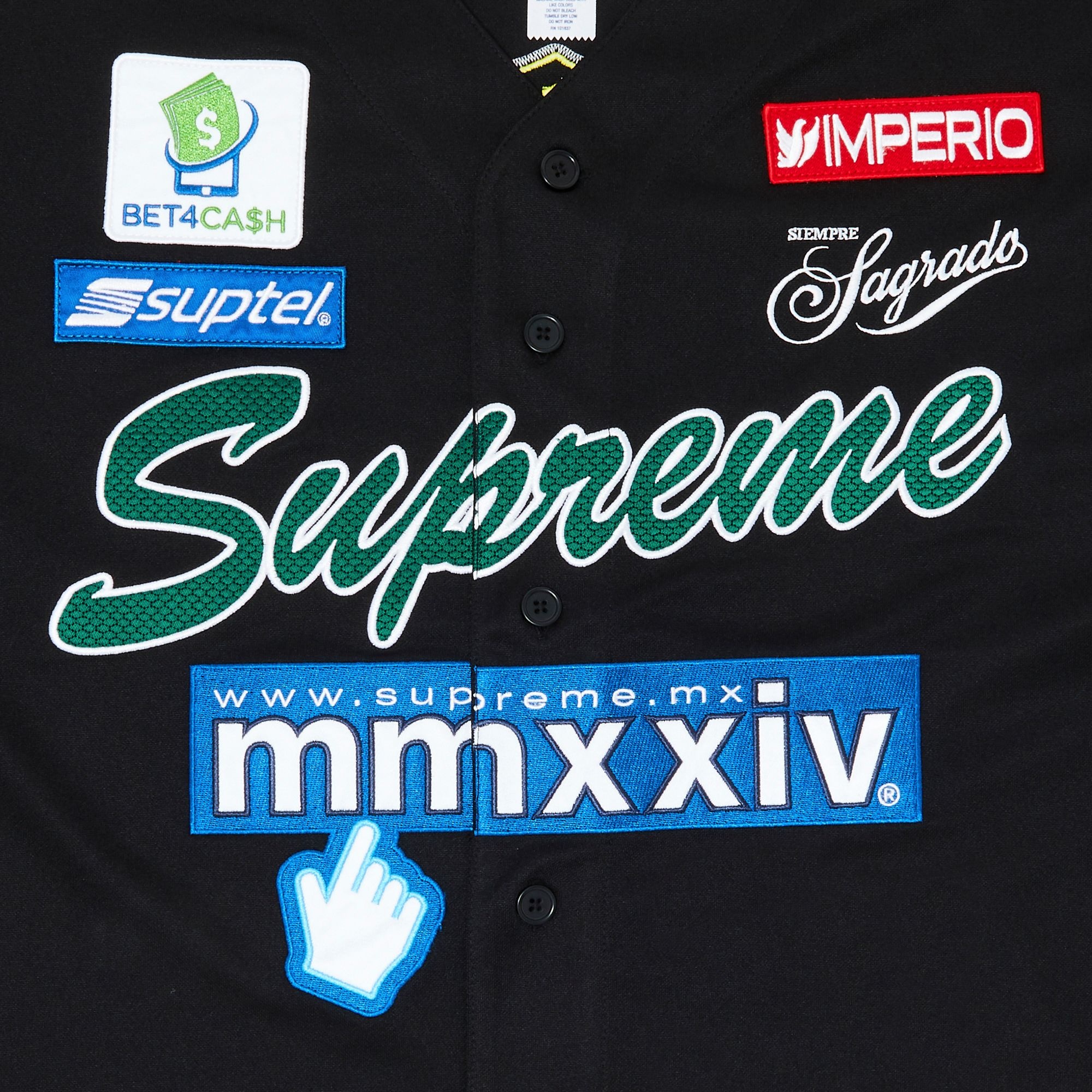 Supreme Chosen One Baseball Jersey 'Black' - 3