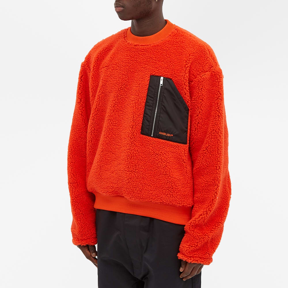 Ambush Pocket Polar Fleece Crew Sweat - 3