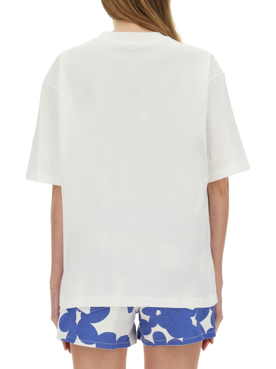 Marni Women Cotton T-Shirt With Logo - 3