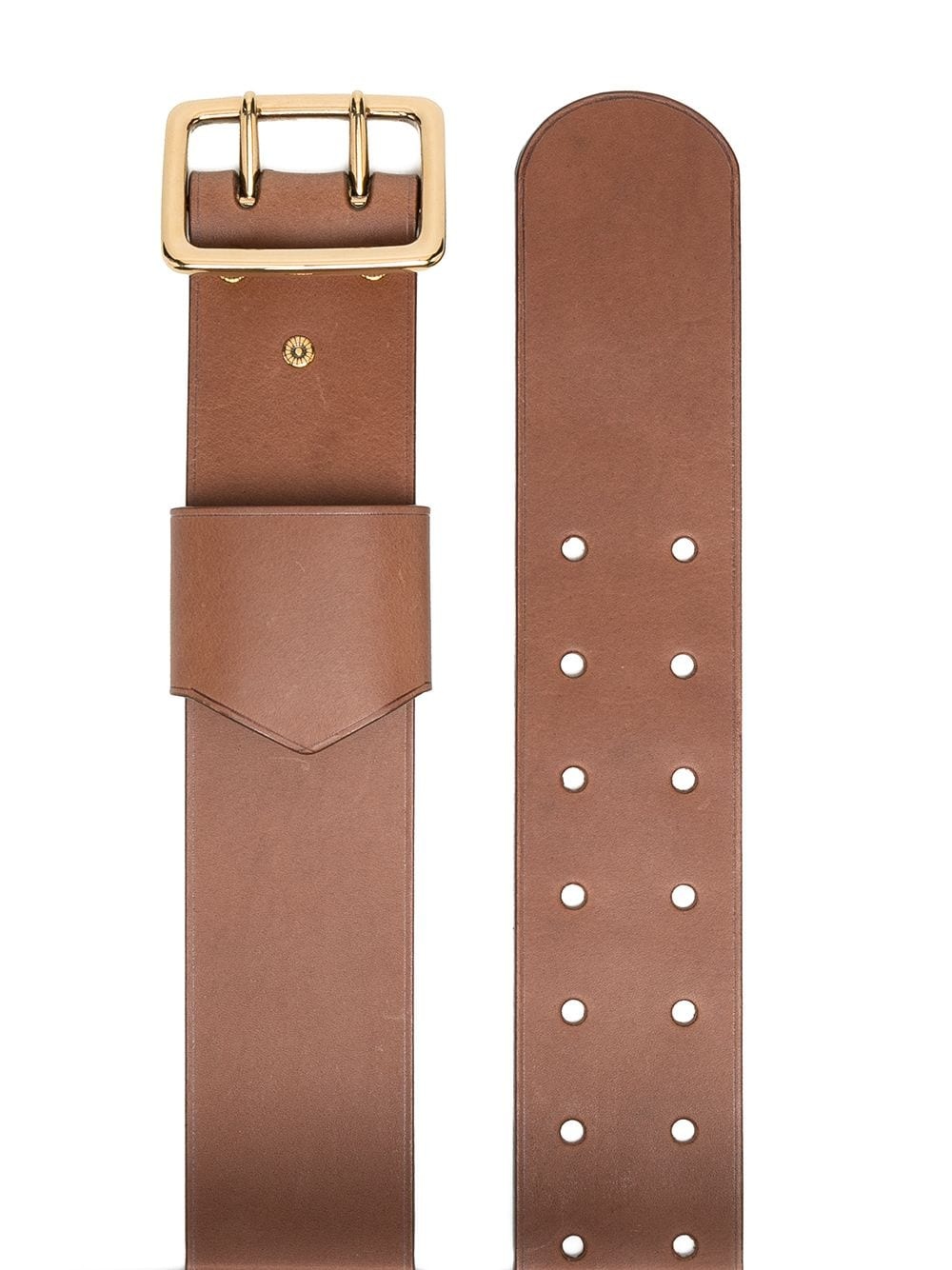 square-buckle belt - 2