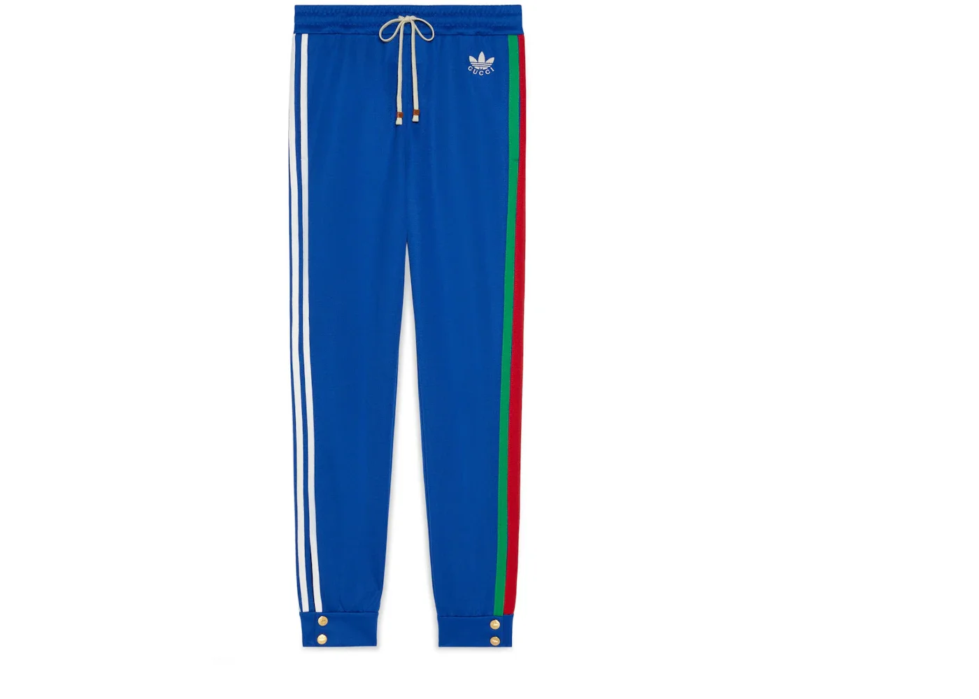 Gucci x adidas Cotton Jersey Jogging Pant Cobalt Blue - 1