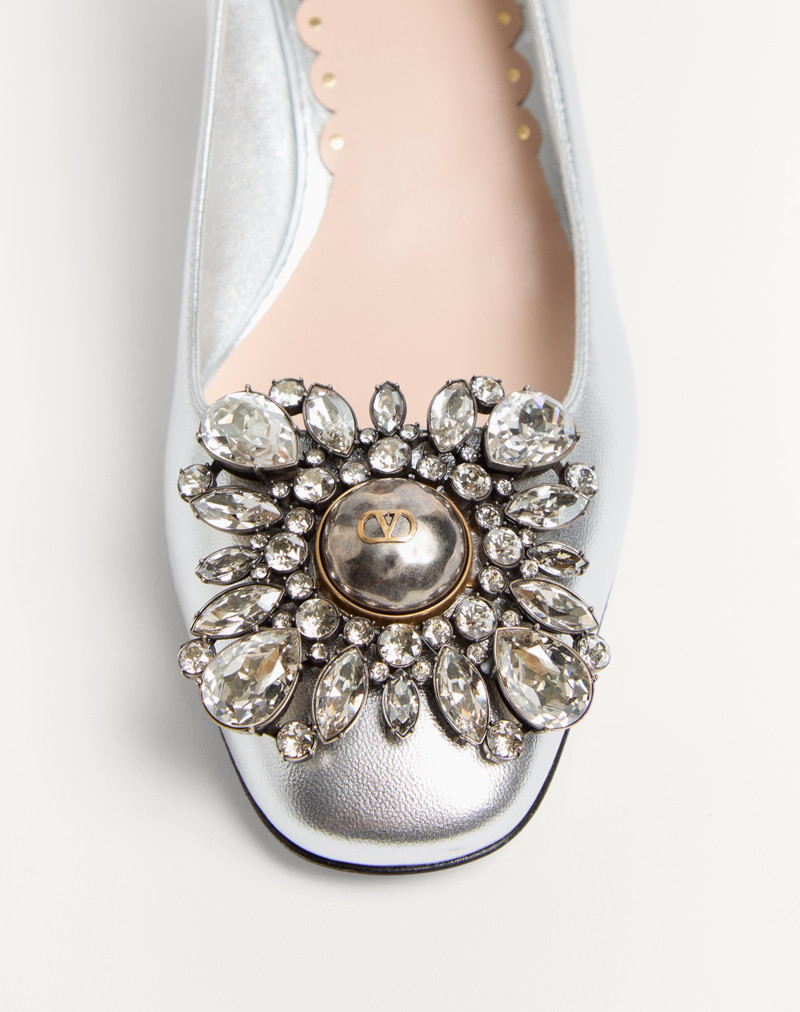 Valentino PRESHOES PUMPS IN LAMINATED NAPPA WITH 45MM CRYSTALS outlook