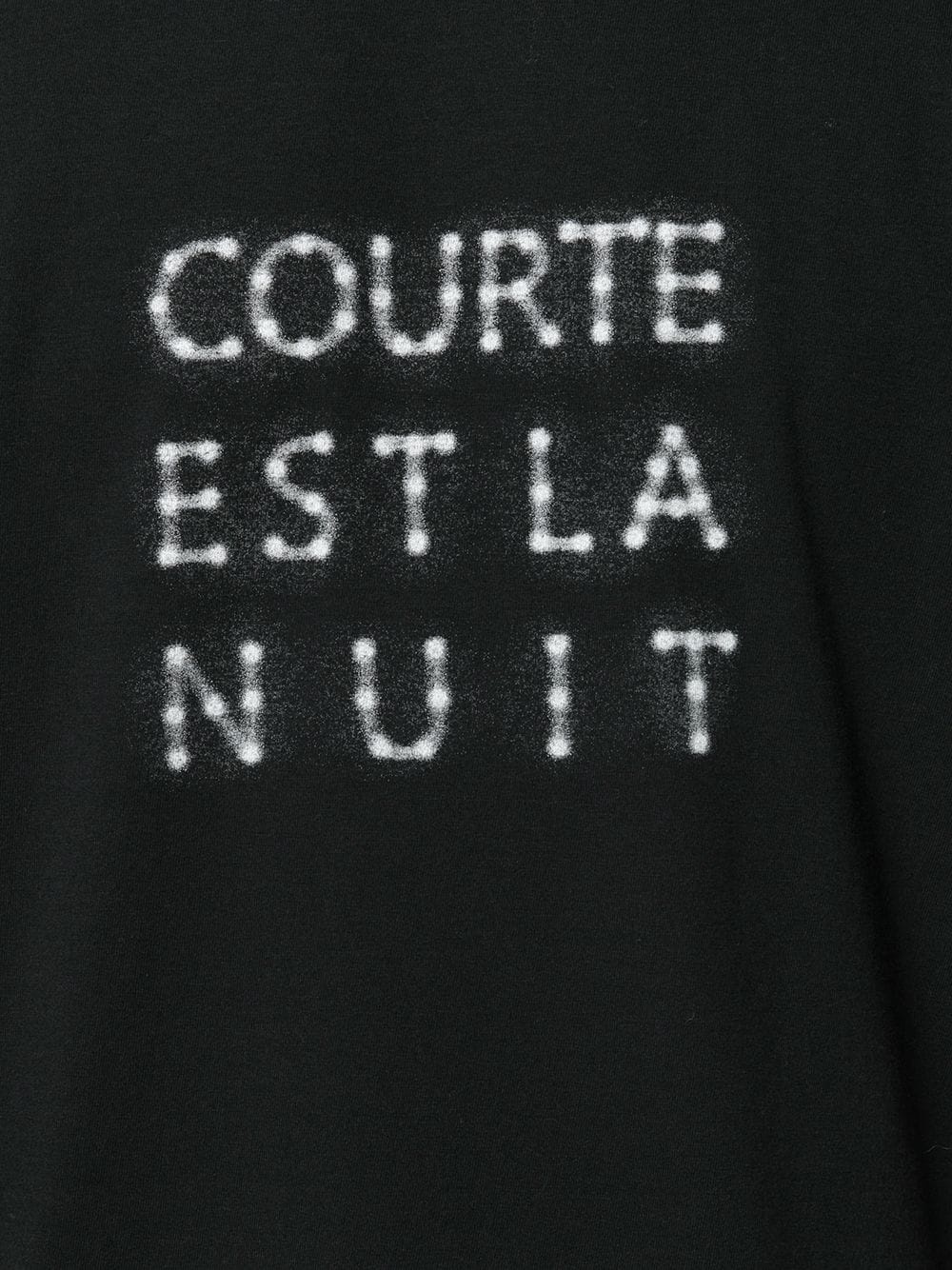 Courte Est La Nuit print T-shirt - 5