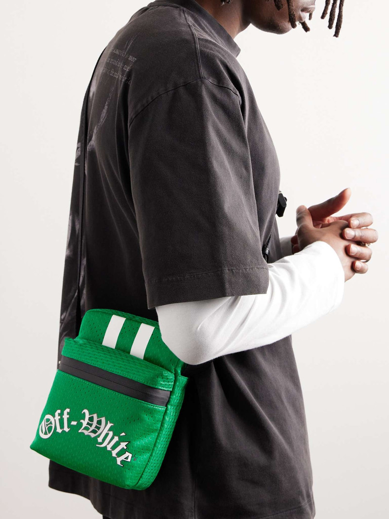 Off-White Logo-Print Mesh Messenger Bag outlook