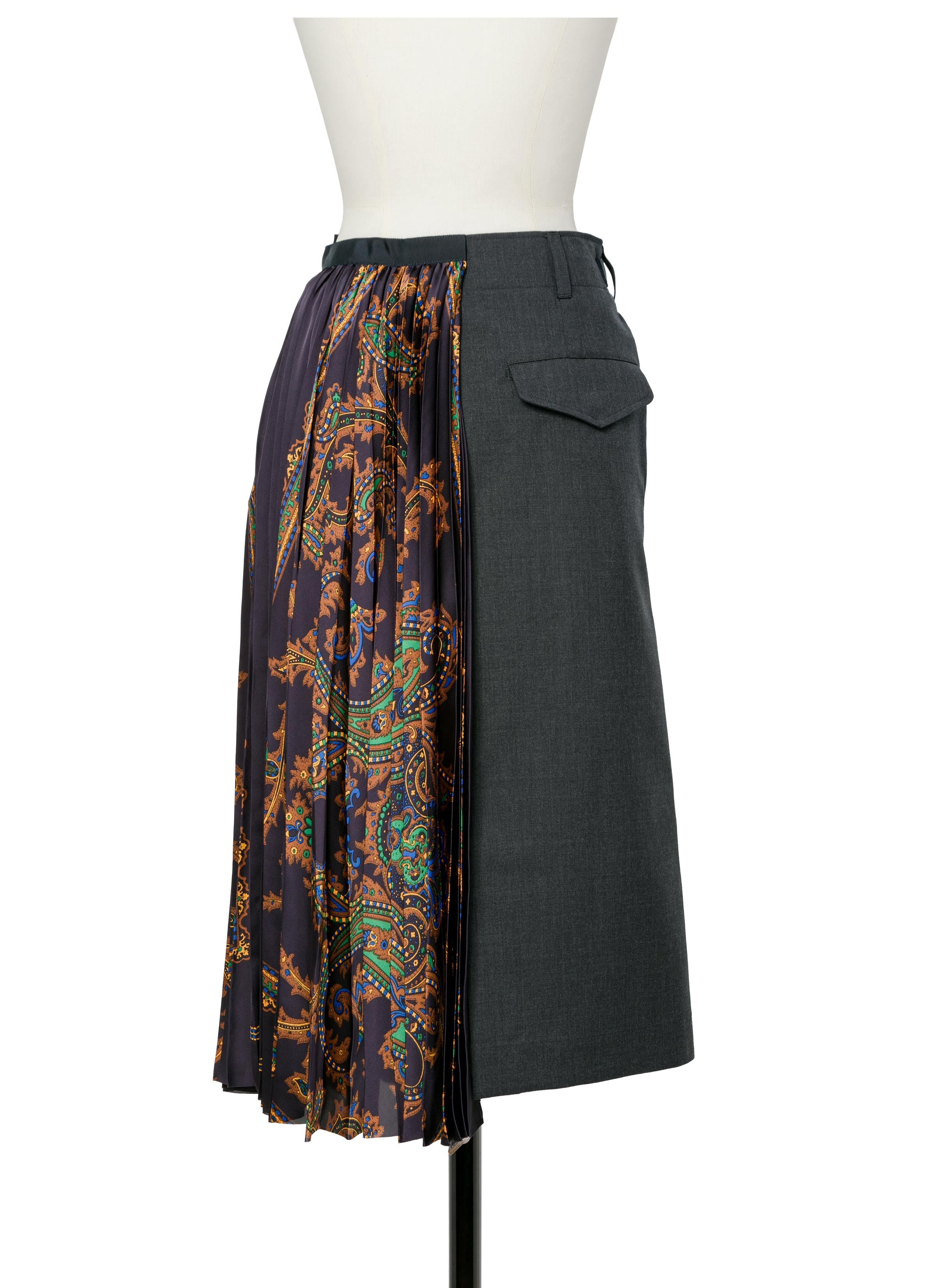 Suiting x Paisley Print Skirt - 3