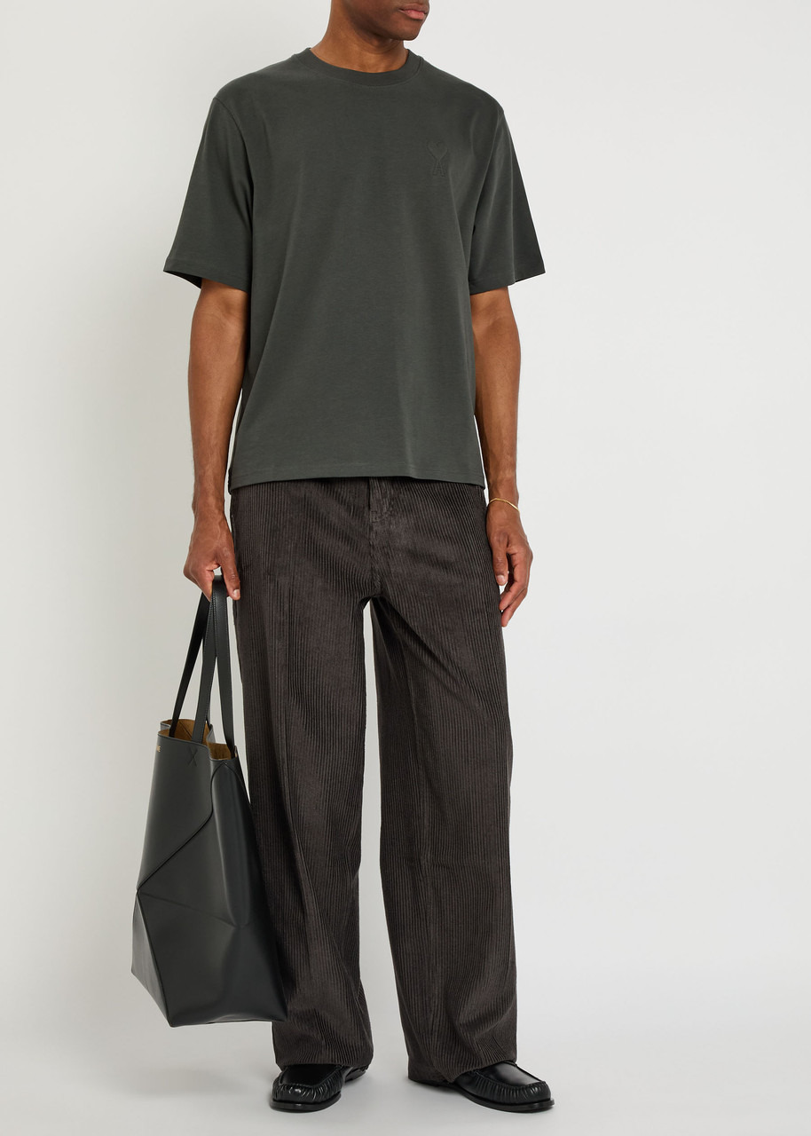 Ami Paris Logo-embossed Cotton T-shirt - 4