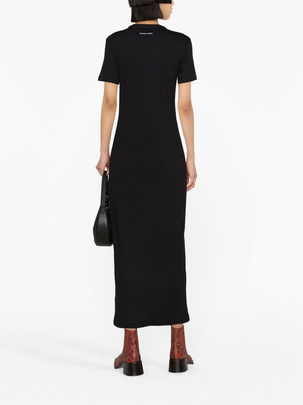 crescent moon-print T-shirt dress - 4