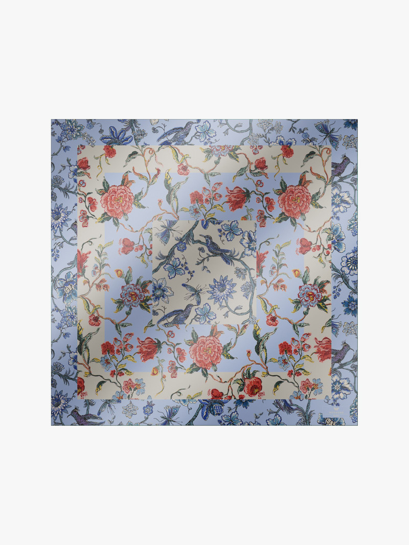 SIAM Printed silk scarf 1