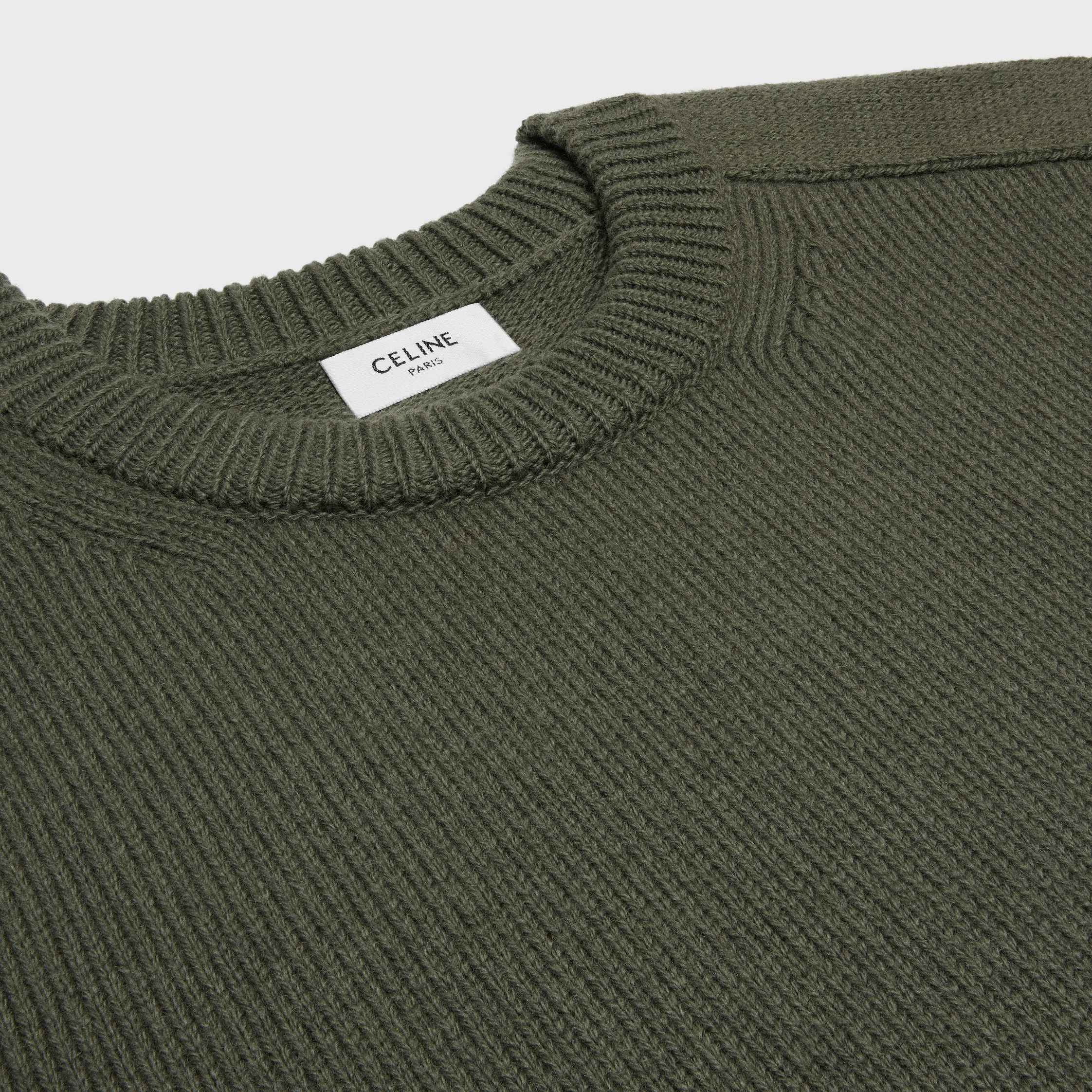 triomphe crew neck sweater in wool and cashmere - 3