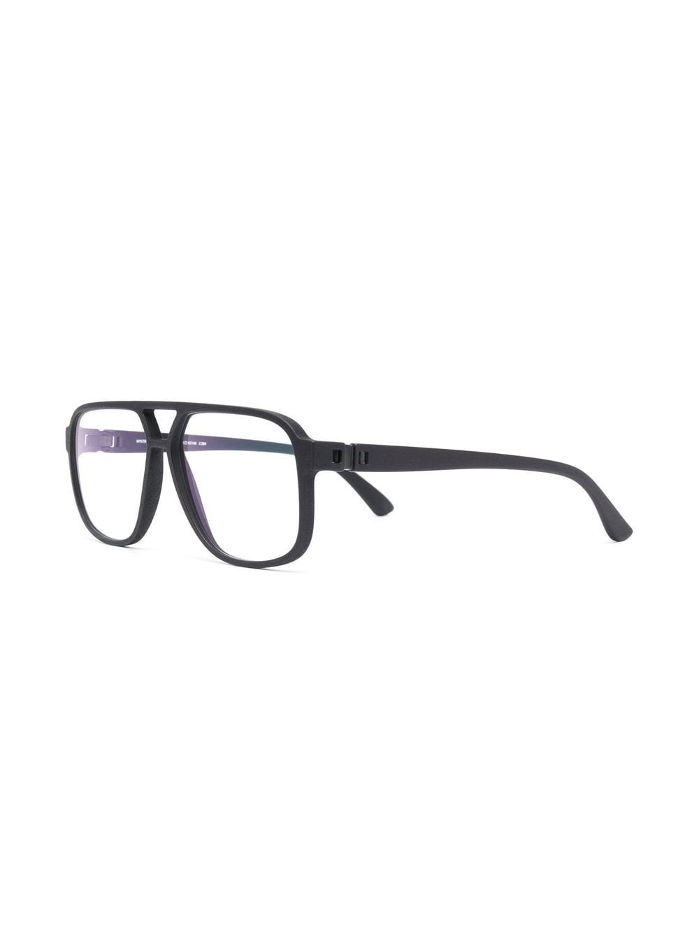 matte pilot-frame glasses - 2