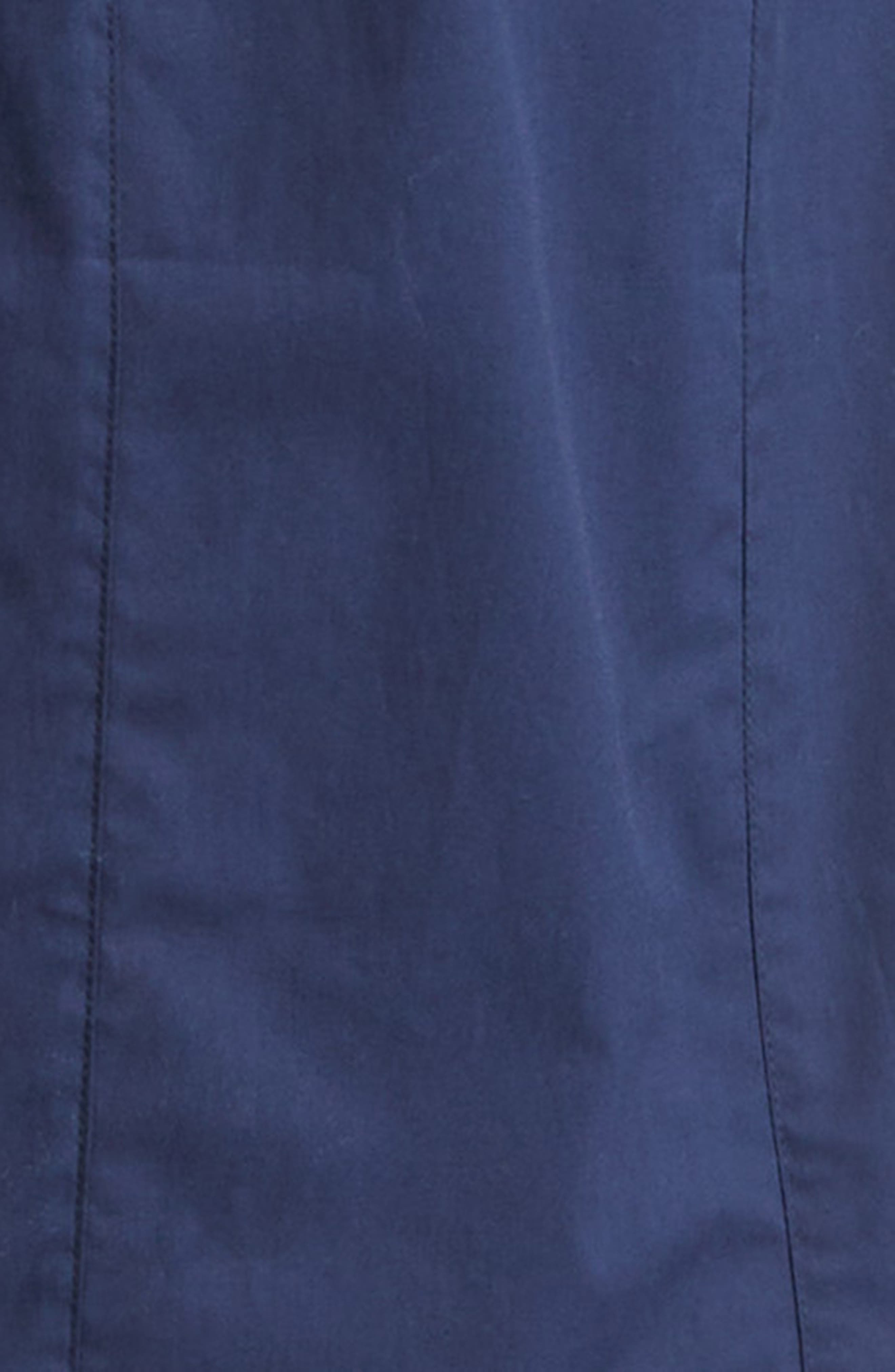 Emporio Armani Long Sleeve Cotton Poplin Button-Up Shirtdress in Dark Navy at Nordstrom - 6