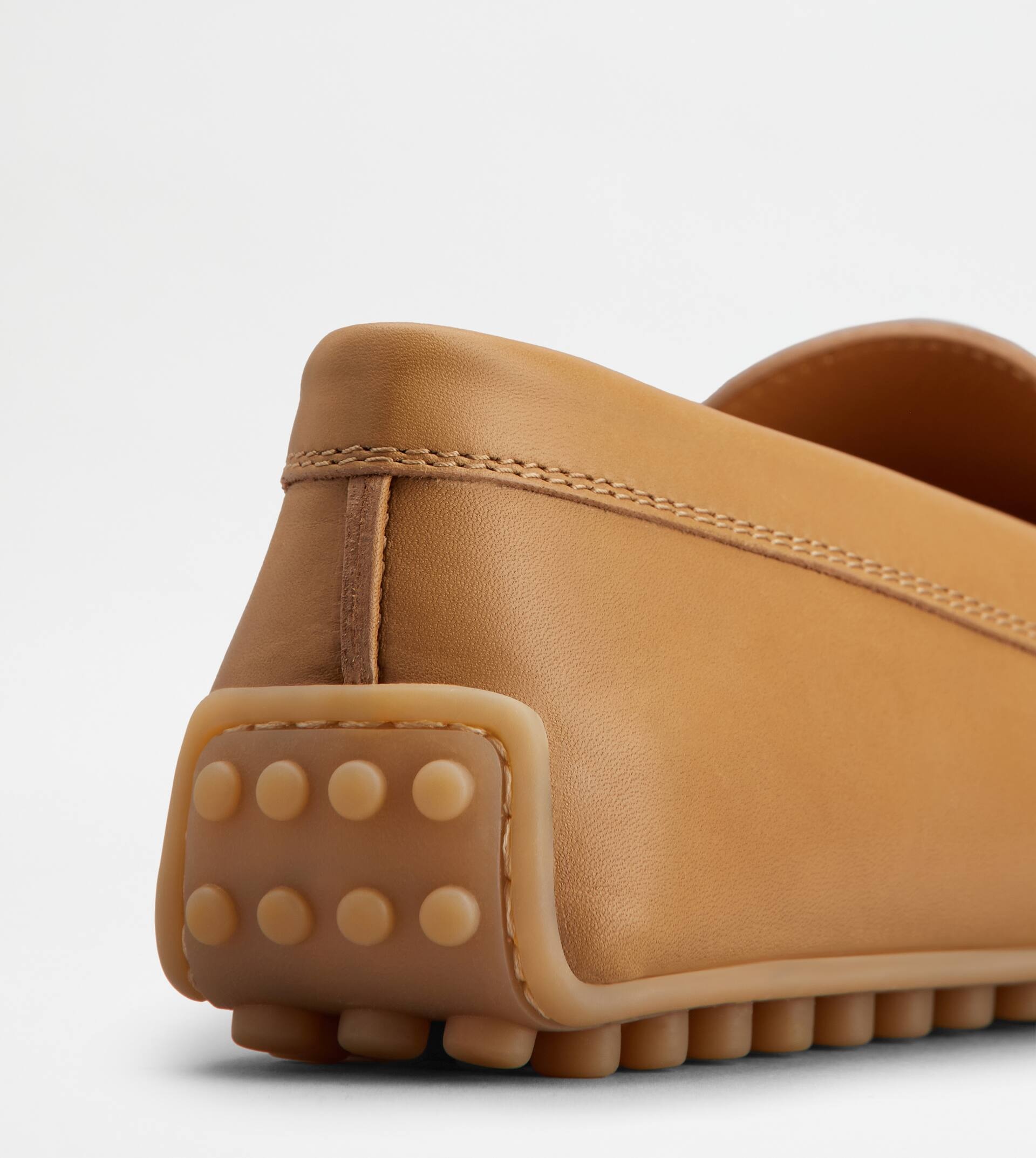 CITY GOMMINO DRIVING SHOES IN LEATHER - BEIGE - 5