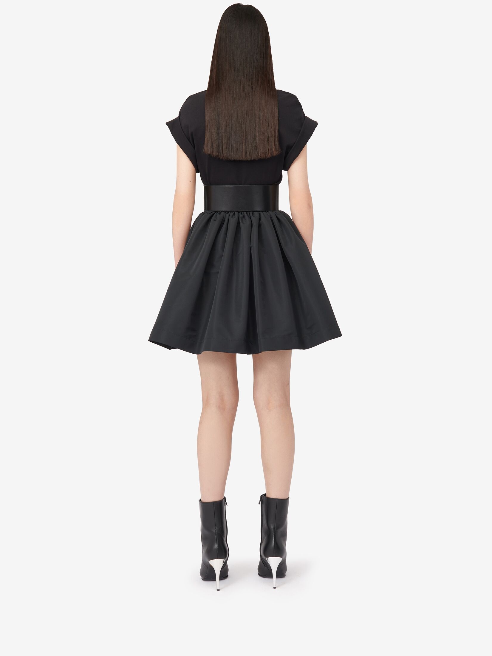 Women's Hybrid Mini Dress in Black - 4
