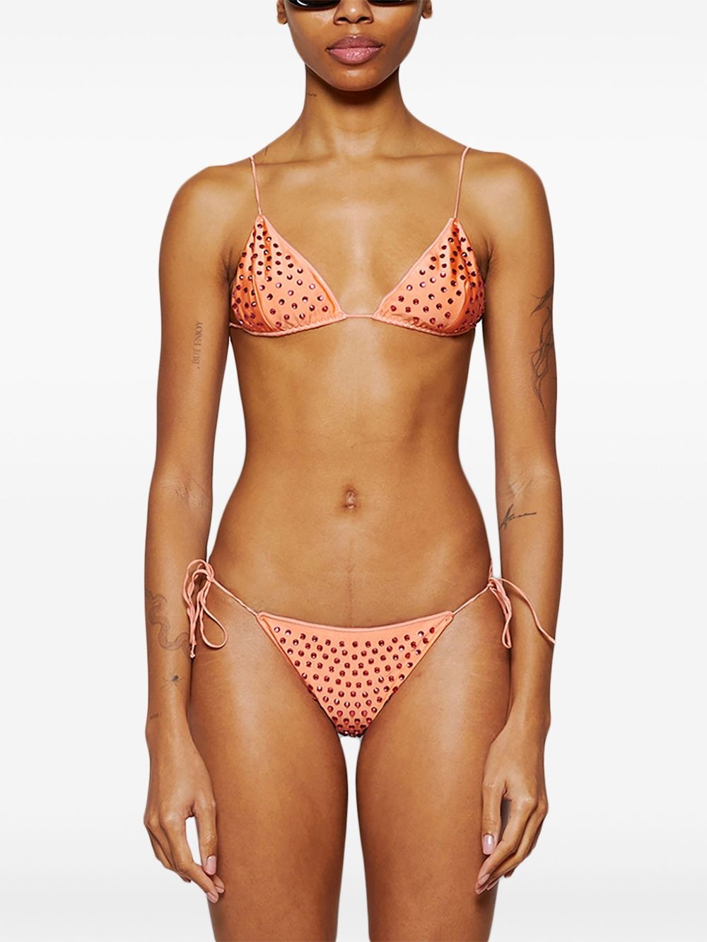Gem crystal-embellished bikini - 4