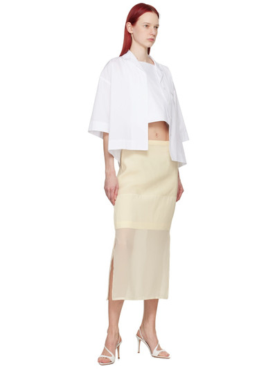 Sportmax Off-White Amico Midi Skirt outlook