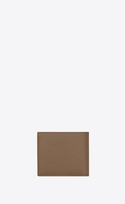 SAINT LAURENT east/west wallet in grain de poudre-embossed leather outlook