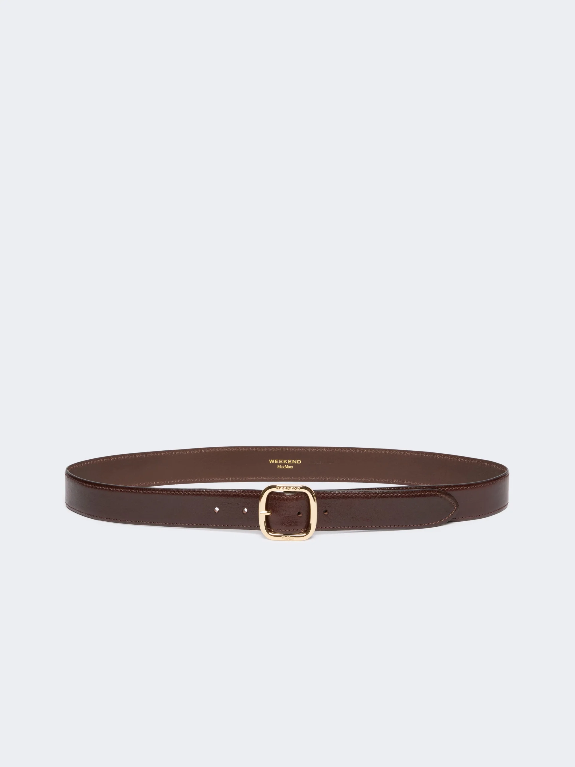 AEREO Leather belt - CHOCOLATE - 1