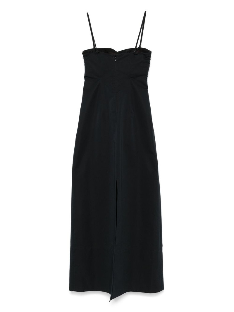 Jil Sander twist-detail maxi dress outlook