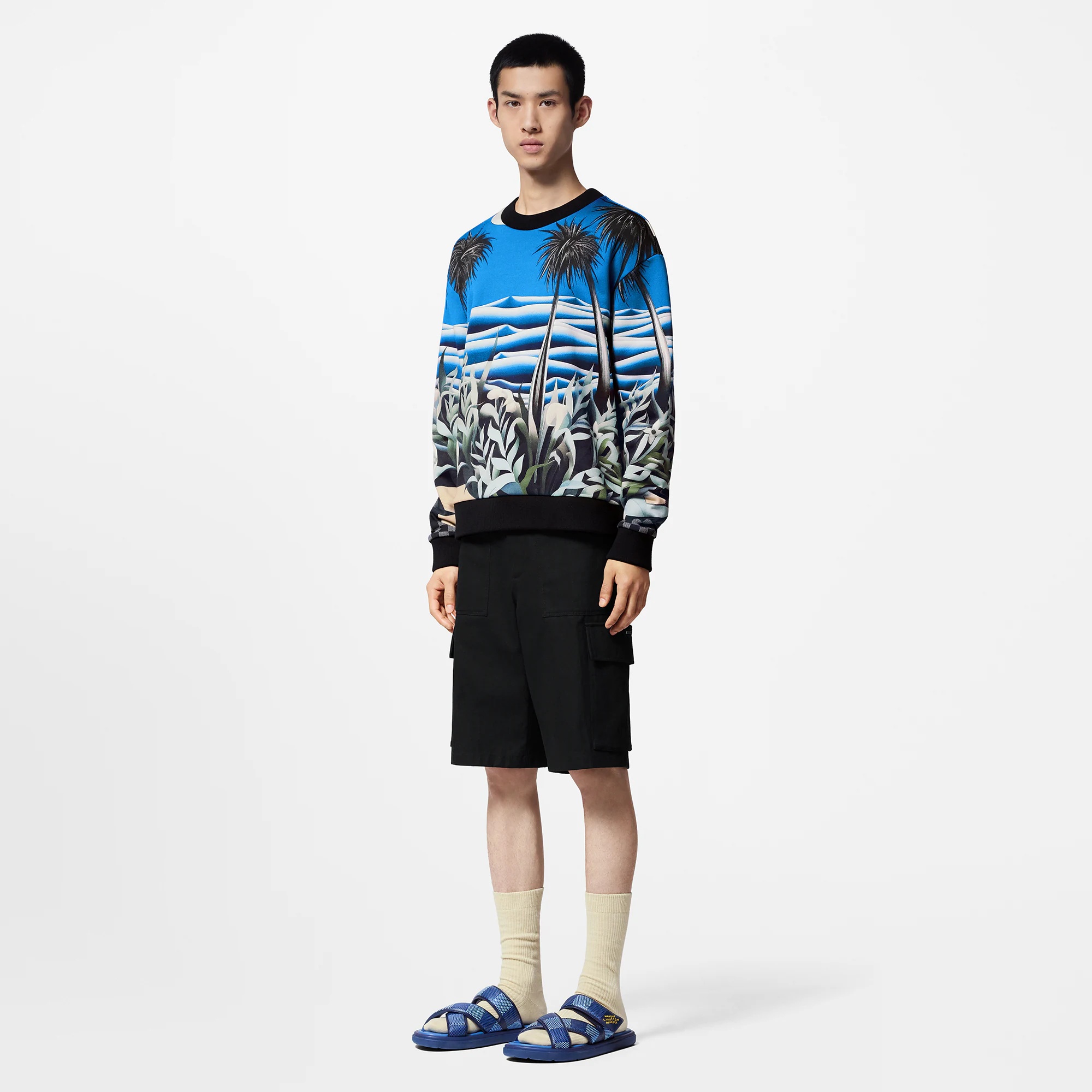 Printed Technical Cotton Sweatshirt - 4