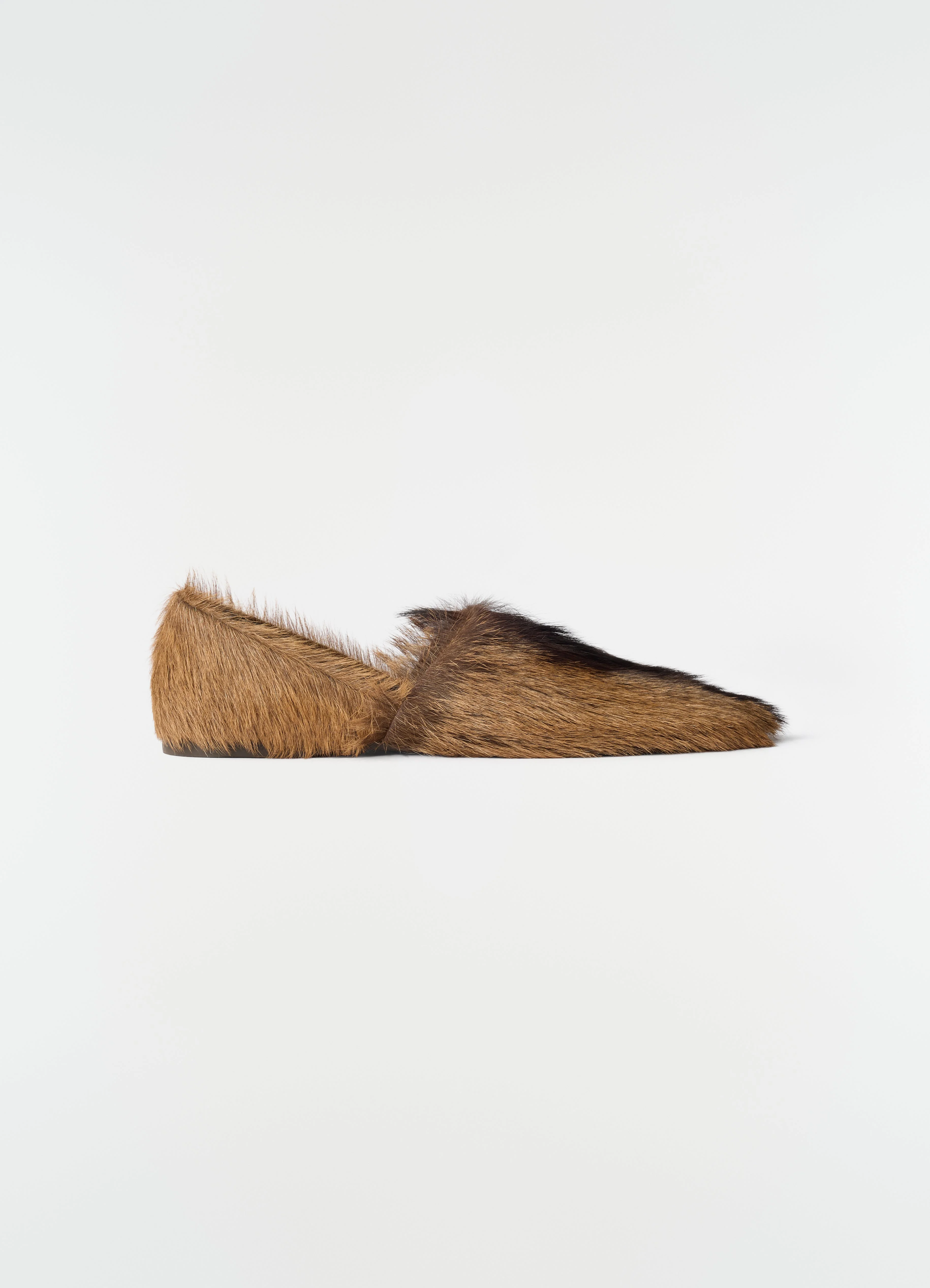 LONG-HAIR GOAT LEATHER LOAFERS - 1