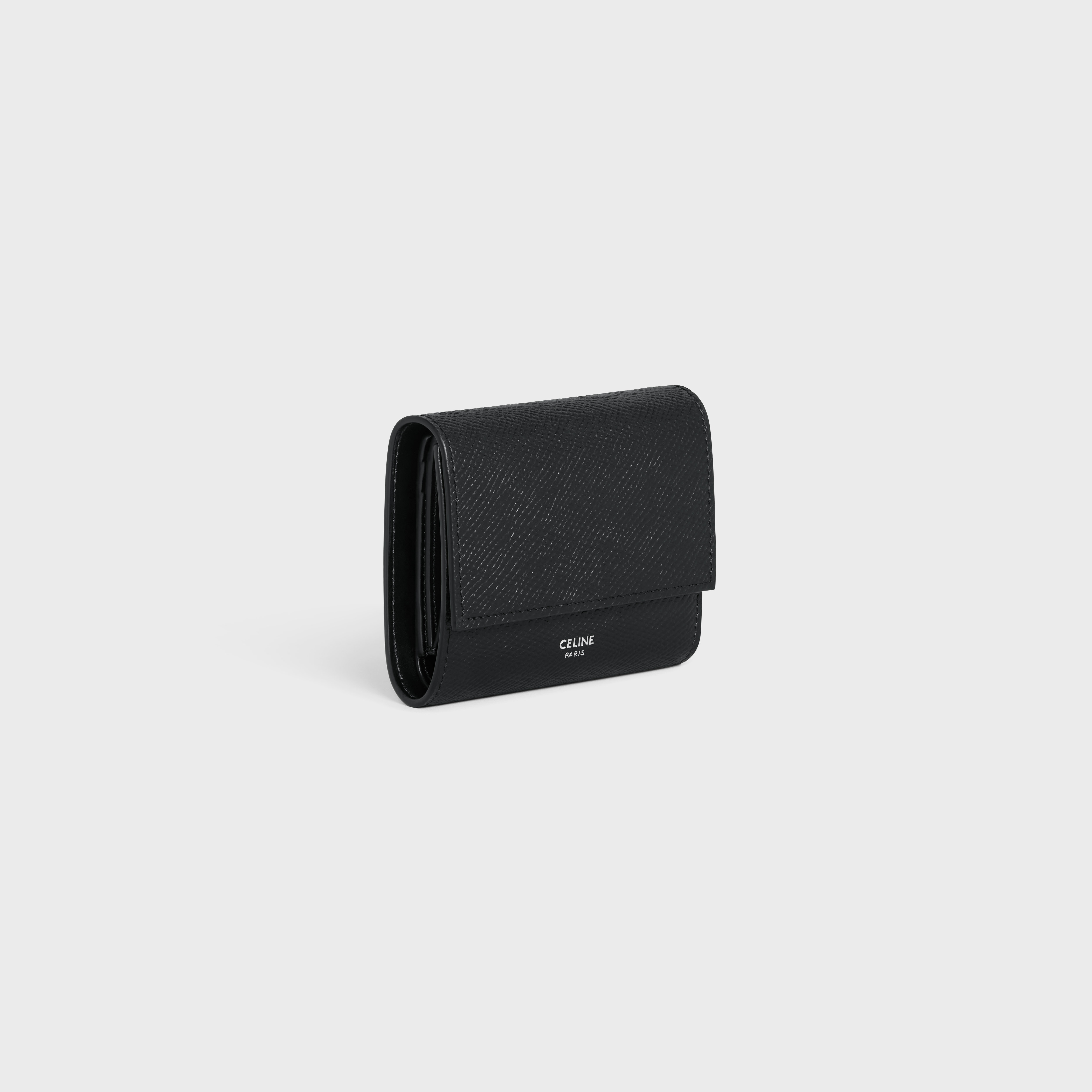 Small trifold wallet in Grained calfskin - 2