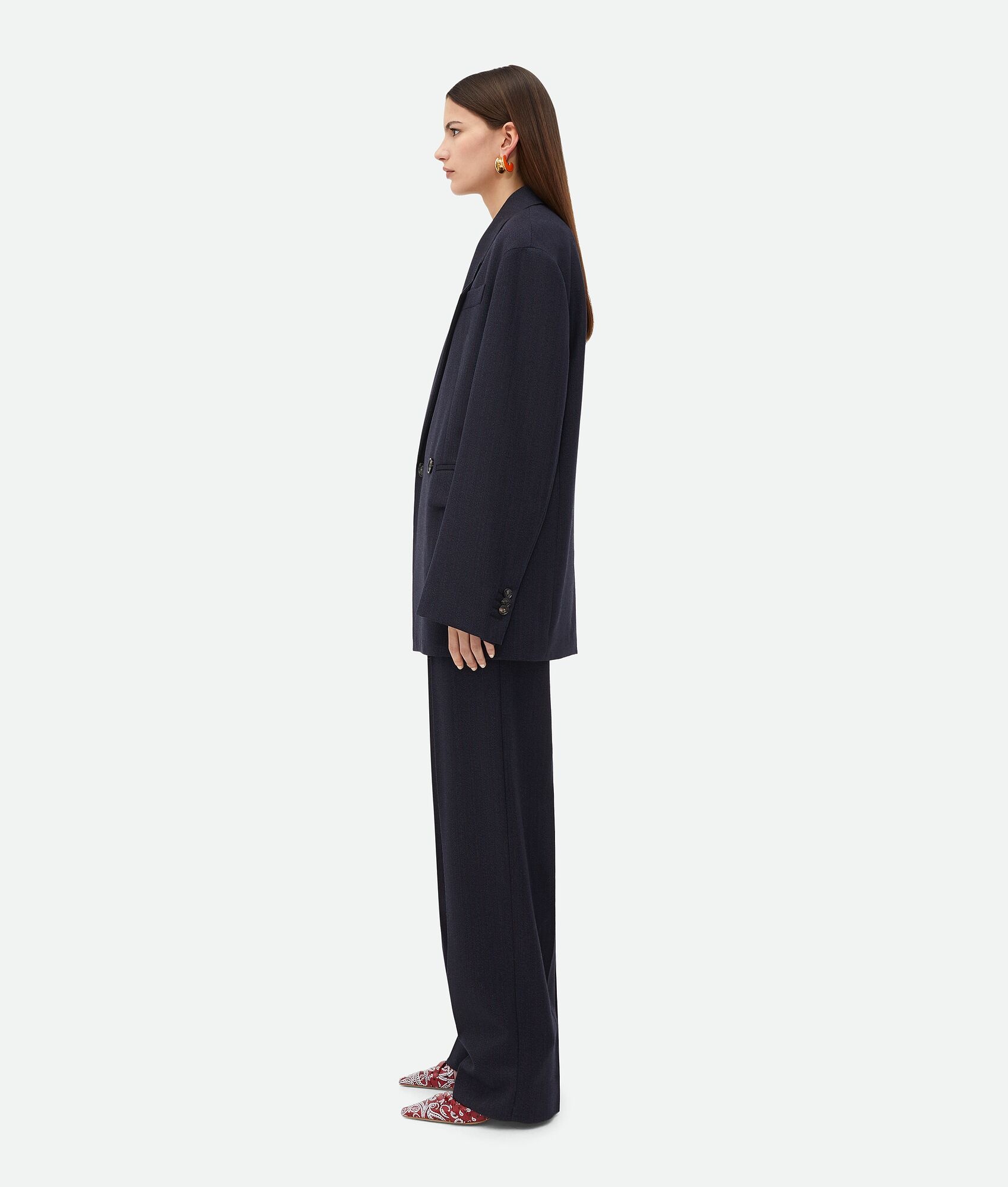 Striped Wool Belted Jacket - 2