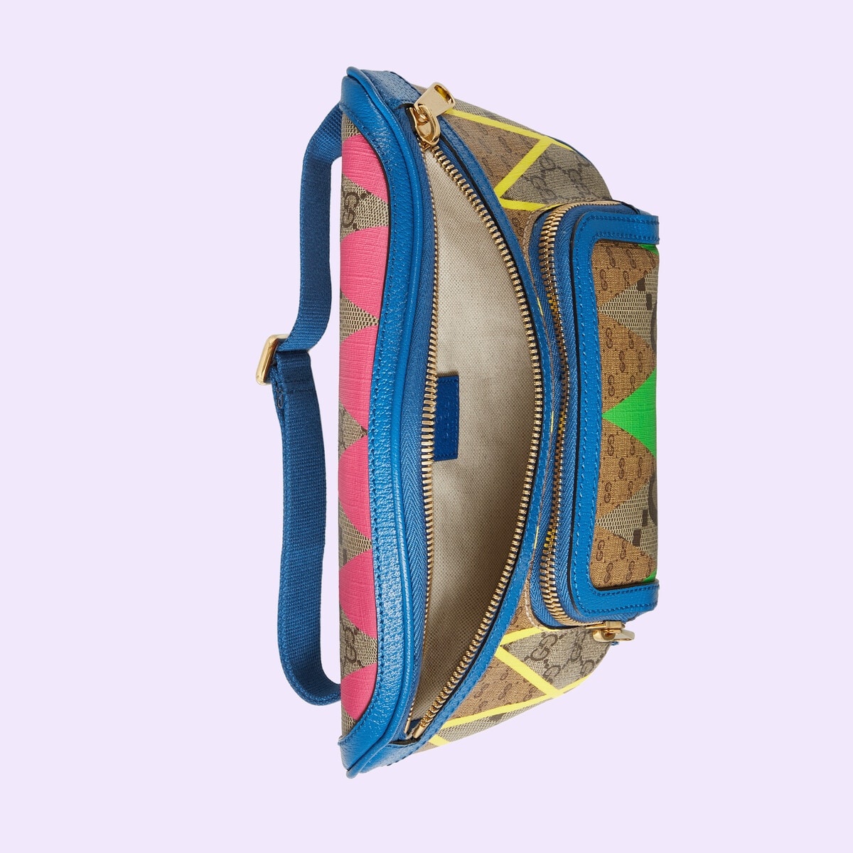 GG rhombus print large belt bag - 9