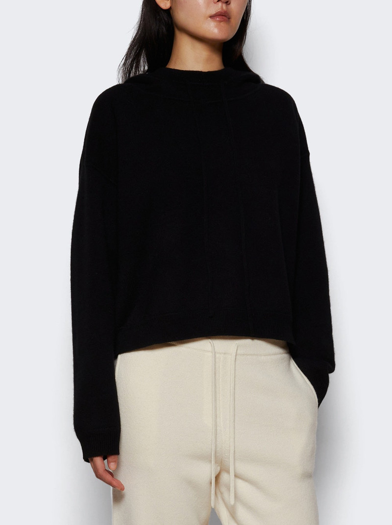 Loulou de Saison Sarla Loose Fit Hoodie Black outlook