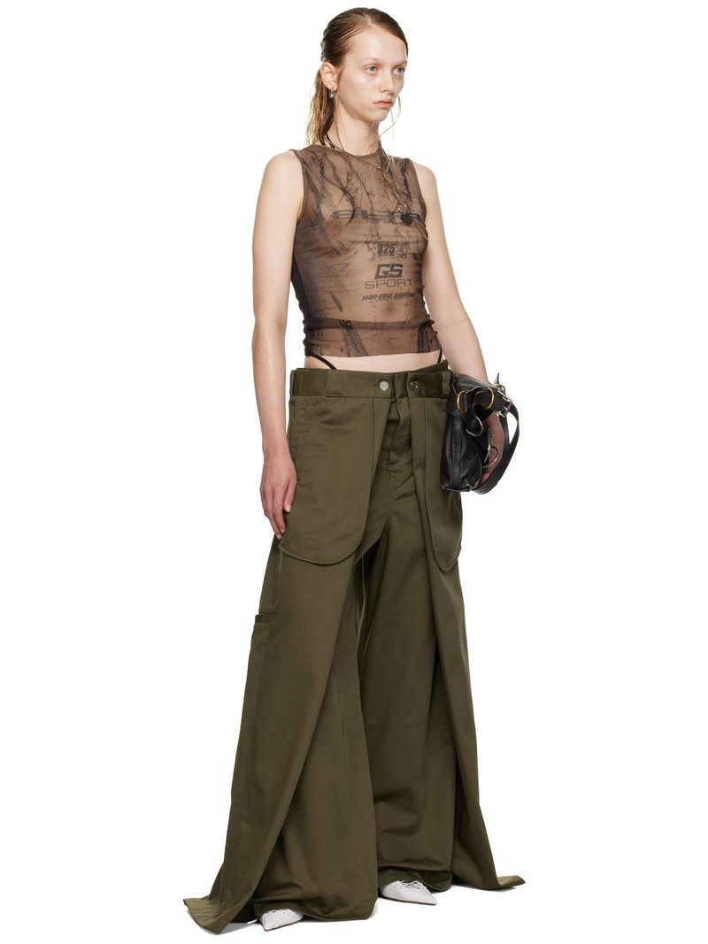 Khaki Shayne Oliver Edition 'The Wrap' Trousers 5