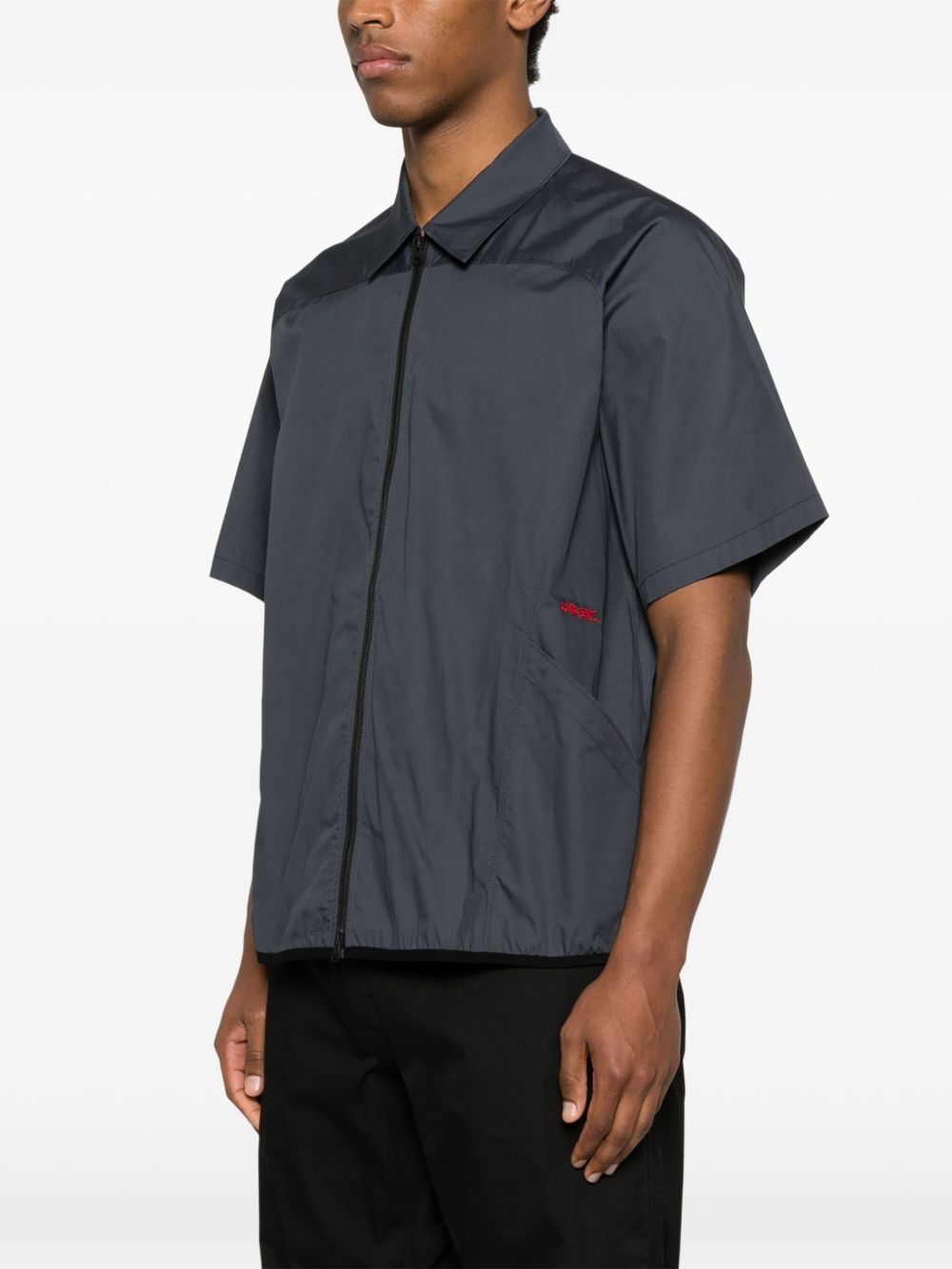 poplin zipped shirt - 3
