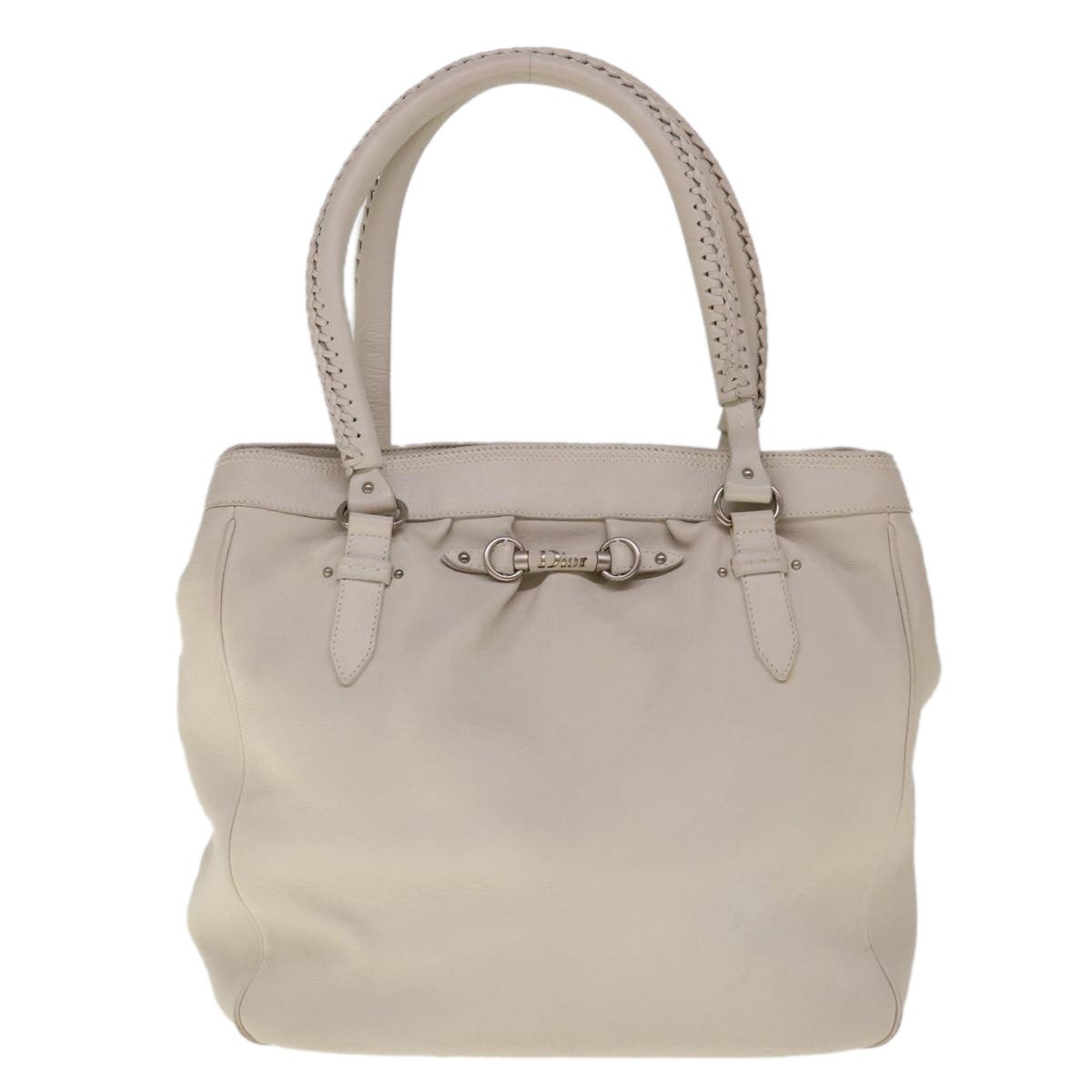 DIOR Tote Bag Leather White - 2