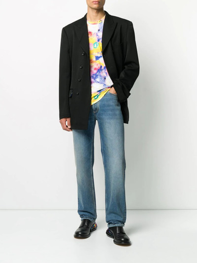 Comme des Garçons SHIRT neon light print t-shirt outlook