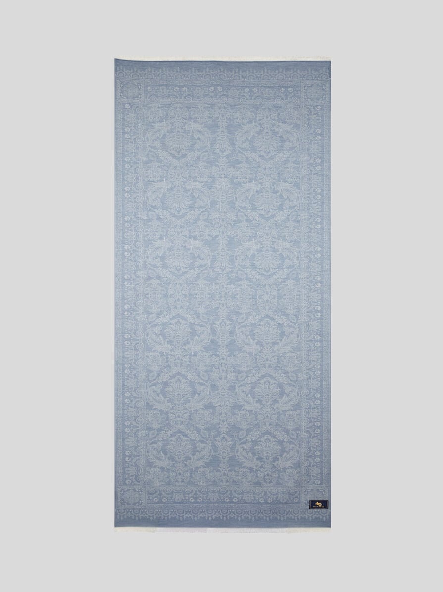 WOOL, COTTON AND SILK SCARF - 2