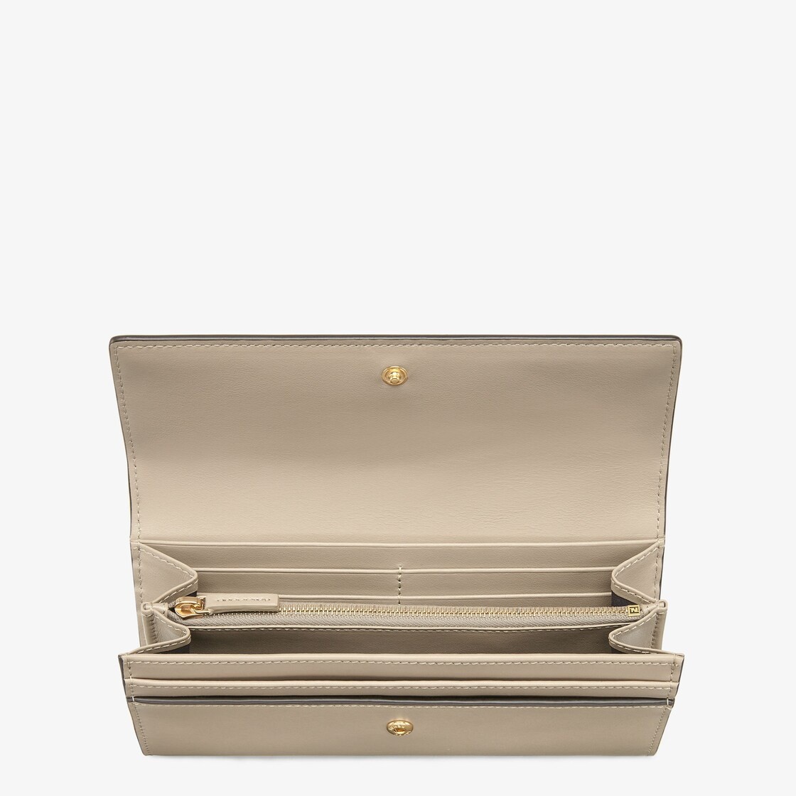 Continental Fendi Roma wallet closed with a snap. Spacious and well organized, with two gusseted poc - 3