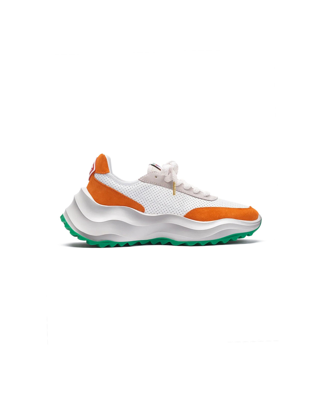Mens Atlantis White & Clay Orange Sneaker - 2