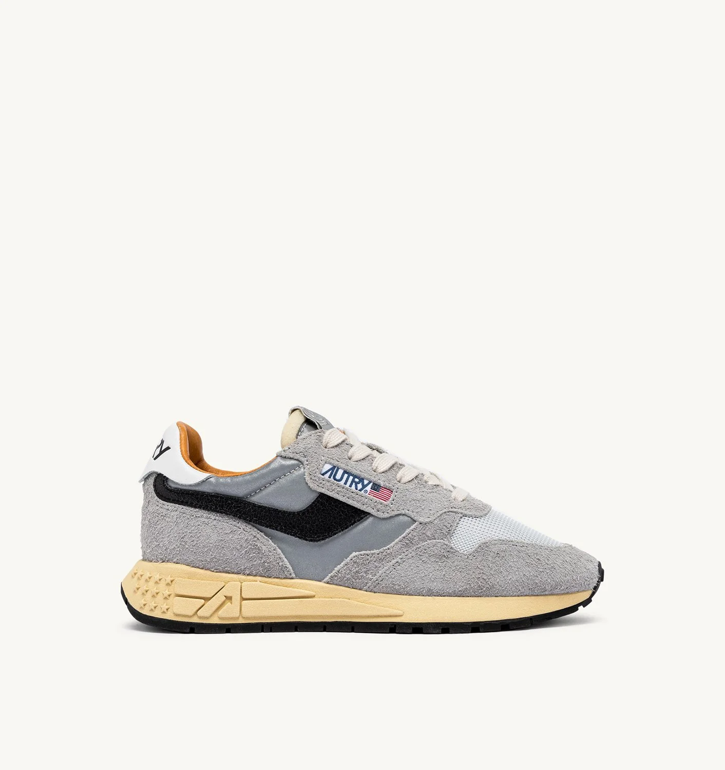 REELWIND LOW SNEAKERS IN SAND SUEDE AND REFLECTIVE NYLON - 1