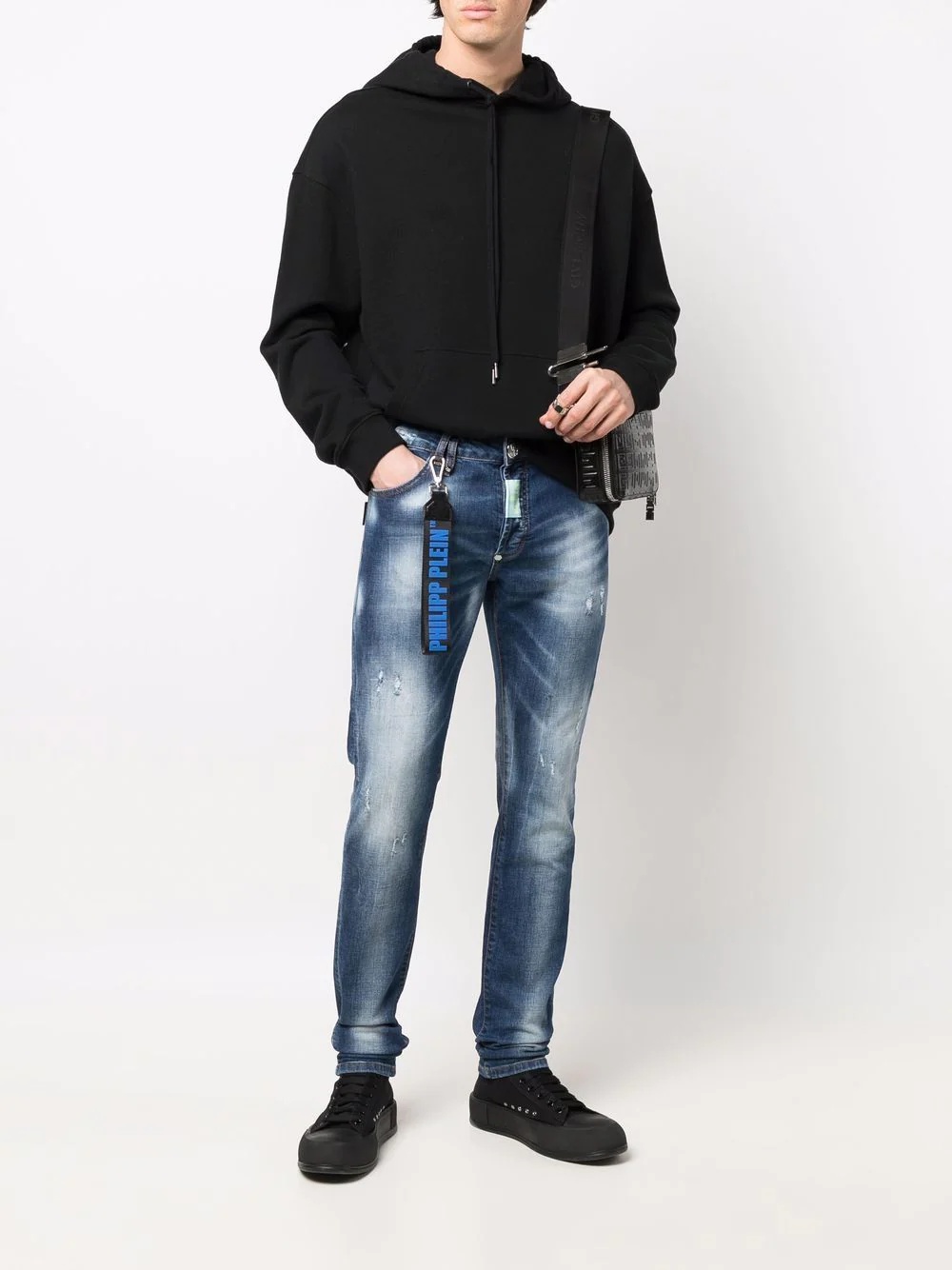 distressed slim-fit jeans - 2