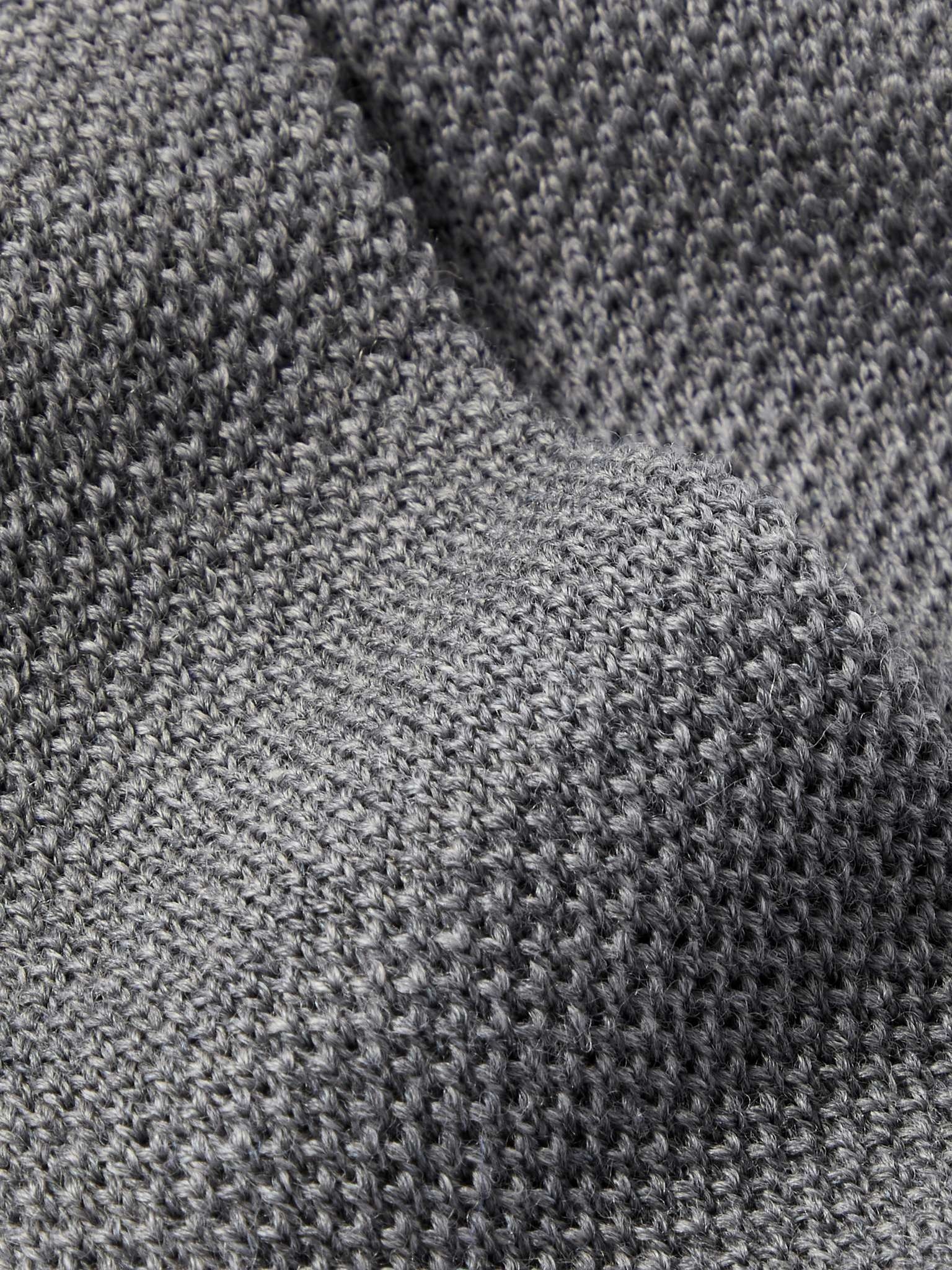 6.5cm Contrast-Tipped Knitted Wool Tie - 3