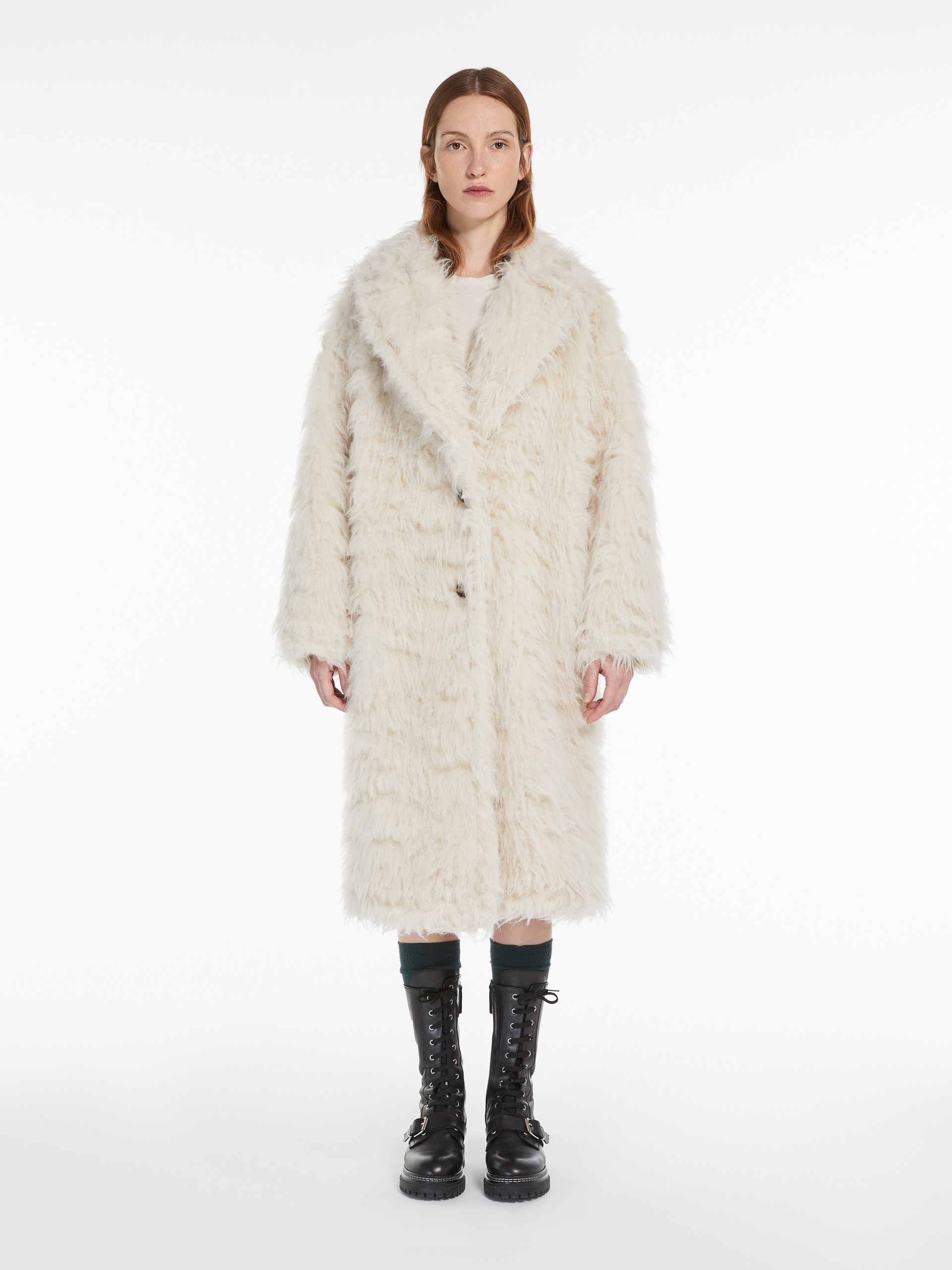 CANTONE Alpaca and wool wrap coat - 3