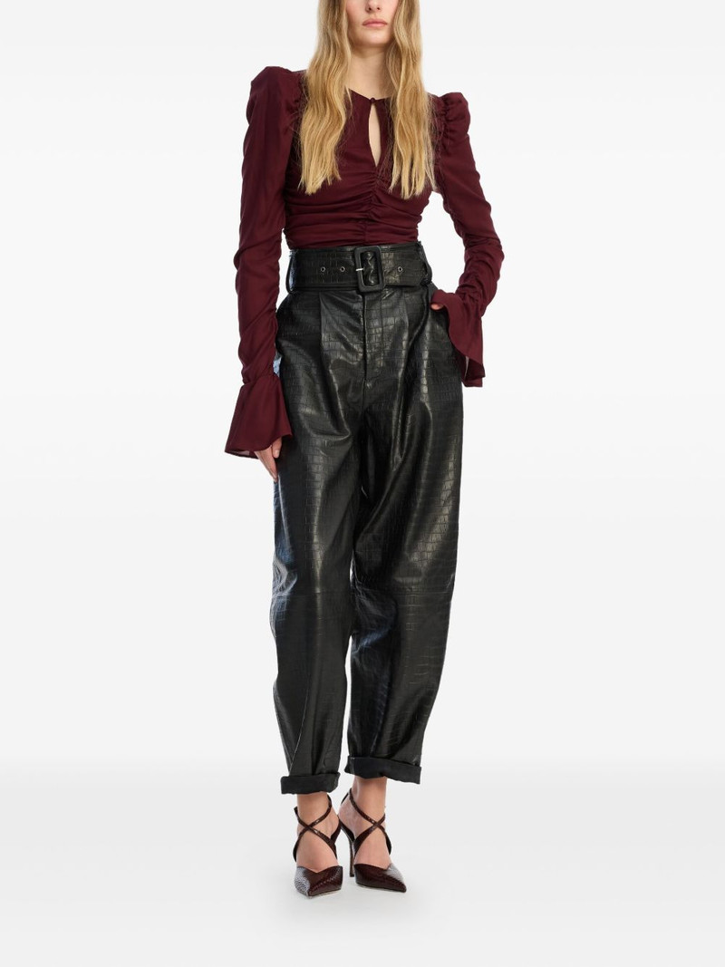 ROTATE ruched blouse outlook