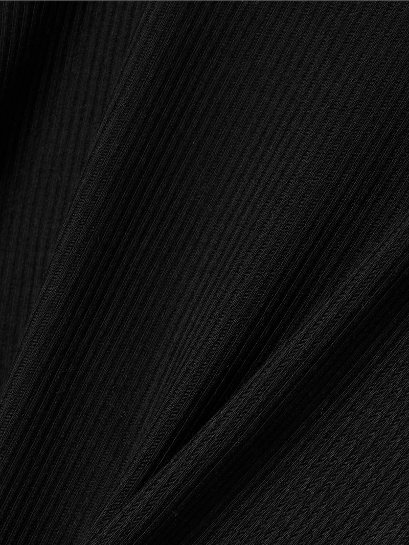 Soft Lounge Off The Shoulder Top - Onyx Black 5